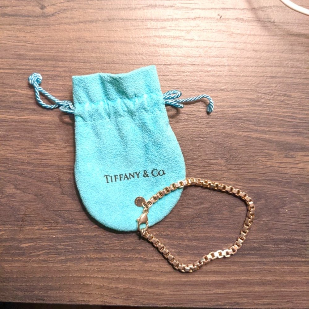 Tiffany & Co. Box Venetian Link Bracelet in Silver